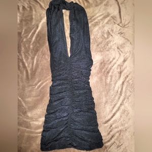 Black Ruched Dress